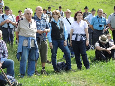 Tanja Schorer-Dremel bei der Schafalmbegehung