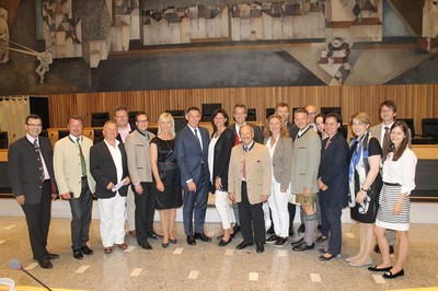Im S�dtiroler Landtag mit Pr�sidenten Dr. Thomas Widmann stand das Thema 
