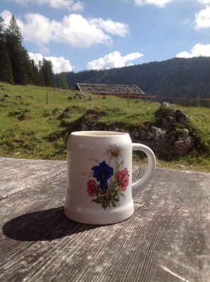 Leckere Buttermilch, selbstgemacht auf der Moosenalm