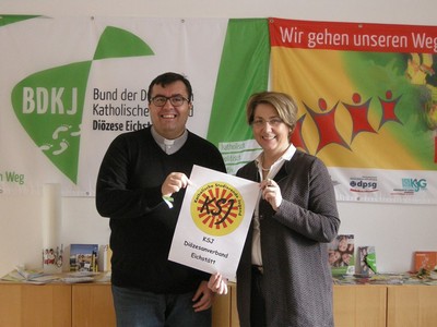 Bei meinem Besuch der Gesch�ftsstelle des BDKJ Di�zesanverbandes Eichst�tt mit Christoph Witczak (BDKJ Di�zesanpr�ses.