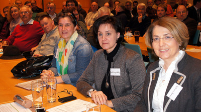 Zusammen mit Ute Eiling-H�tig, MdL, beim Bayerischen Imkergespr�ch