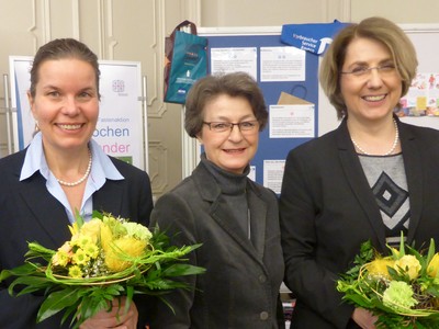 Ute Berndt (VSB, Sigrid Holzer (VSB)und Tanja Schorer-Dremel (MdL)