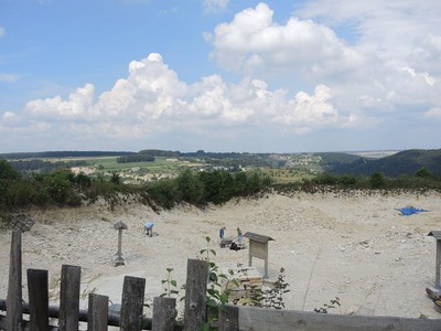 Eine unserer Stationen im Landkreis war der Besuchersteinbruch M�hlheim. 