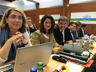 Erster Tag bei der Klausurtagung in Banz mit meinen Kollegen Michaela Kaniber und Markus S�der
