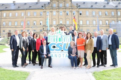 Die oberbayerischen Landtagsabgeordneten in Kloster Banz