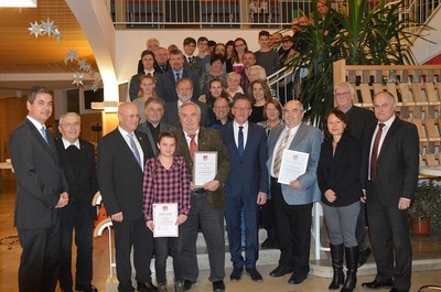 Neben Ehrungen f�r verdiente Sportler und Ehrenamtliche stand ein Vortrag von Professor Dr. Klaus St�we, Vizepr�sident der KU Eichst�tt- Ingolstadt auf dem Programm. Foto: Edgar Mayer
