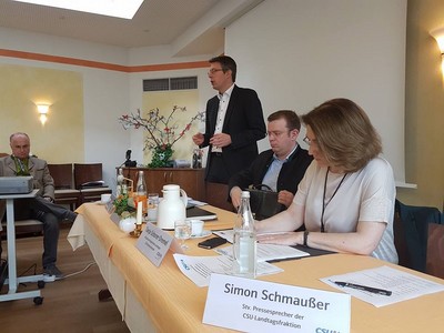 Markus Blume, MdL und stellvertretender CSU-Generalsekret�r war als Gast und Referent geladen.