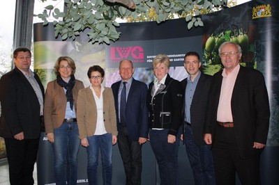 Besuch mit dem CSU- Arbeitskreis Landwirtschaft in Unterfranken bei der Landesanstalt f�r Weinbau und Gartenbau in Veitsh�chheim.
Dabei best�tigte sich wieder einmal, dass regionale Produkte und der Genuss von saisonalem Obst und Gem�se einfach das Beste f�r eine gesunde Ern�hrung sind. Gar nicht zu reden von unserem hervorragenden Frankenwein � mit Angelika Schorer, Anton Kreitmair, Thorsten Schwab und Gudrun Brendel-Fischer.