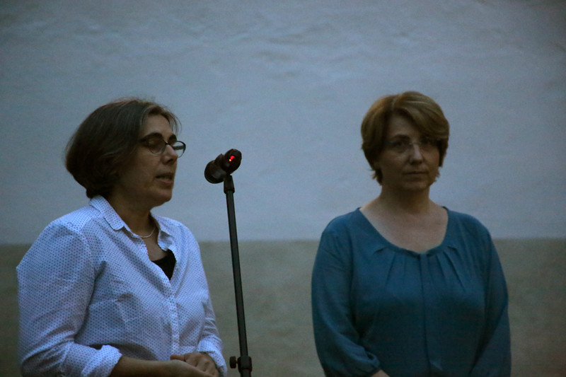 Lisa Amon und Tanja Schorer-Dremel begren die Gste der Veranstaltung